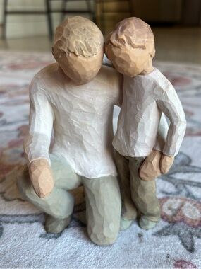 Willow Tree Father and Son Figurine Neutral Tones